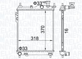 MAGNETI MARELLI BM1624 - RAD. RENAULT MEGANE II 1.4 / 1.6