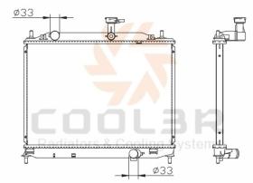 COOL3R 104009082 - RAD. HYUNDAI ACCENT (LC), 00-06 1.5 CRDi