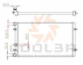 COOL3R 109541082 - RAD. GRUPO VAG ( A3 / ALTEA / OCTAVIA II / GOLF VI )