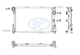 KOYO PL413011 - RAD. MERCEDES CLS / C / E / GLK / Petrol / CDi Aut. 02/07-