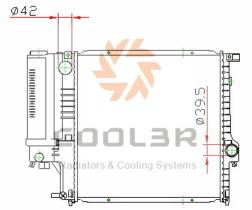 COOL3R 102007082 - RAD. BMW 1 E87 / E88 / E81 / E82 ( 04-11 ) 116i