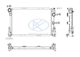 KOYO PL413504 - RAD. MERCEDES VITO-SER. 2.2 CDI / V-SER. 2.1 CDI AUT. 03/14-