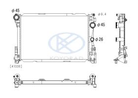 KOYO PL413504 - RAD. MERCEDES VITO-SER. 2.2 CDI / V-SER. 2.1 CDI AUT. 03/14-