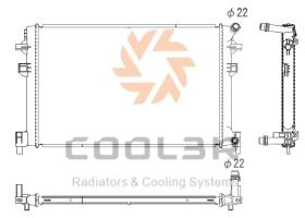 COOL3R 1013L1081 - RAD. AUDI A4 , A6 , Q3 ( 11- ).