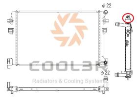 COOL3R 1013L1081 - RAD. AUDI A4 , A6 , Q3 ( 11- ).