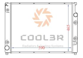 COOL3R 15213301 - RAD. BMW E28 518i / E30 316-318 (82-88) METALICO