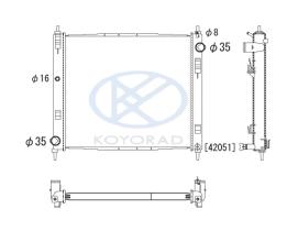 KOYO PL022777 - RAD. NISSAN Qashqai 2.0 DCi 10/06- 4WD.