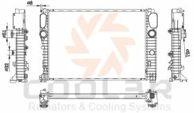 COOL3R 105016084 - RAD. MERCEDES E-KLASSE (W211) 2.6 V6 / 3.2 V6 (02-09)