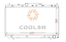 COOL3R 15234232 - RAD. TOYOTA DYNA 100 (85-01) METALICO