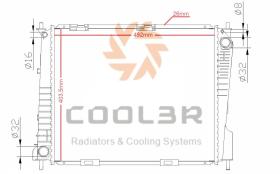 COOL3R 1443042 - RAD. RENAULT MASTER II 2.5D (98-01)