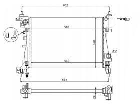 COOL3R 10555808A3 - RAD. OPEL CORSA D 1.2 (06-)