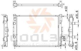 COOL3R 106012083 - RAD. RENAULT MEGANE II / SCENIC II (02-09).