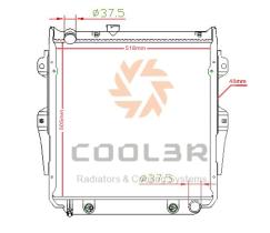 COOL3R 1412319 - RAD. TOYOTA HILUX VI 2.5 D-4D 4WD (01-05)