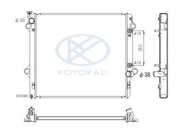 KOYO PL011704R - Rad. Toyota Corolla 1.8 Wagon man. 97-