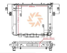COOL3R 1412548 - RAD. TOYOTA FORKLIFT