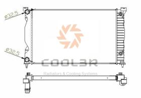 COOL3R 101334082 - RAD. AUDI A4 2.0 FSI