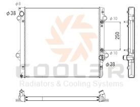 COOL3R 108178085 - RAD. TOYOTA LAND-CRUISER (120) 3.0 D-4D  (02-09) AUT.