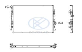 KOYO PL443710 - RAD. VAG A4/A5/Q5* 2.0 TFSi/TDi / A4 1.4 TFSi M/A 05/15-