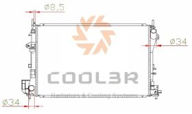 COOL3R 10551808A4 - RAD. OPEL VECTRA C 1.6/1.8 (02-09).