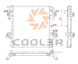 COOL3R 108181082 - RAD. TOYOTA HILUX 2.4 TD (01-05)