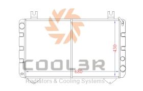 COOL3R 15312303 - RAD. NISSAN PICK UP ( D22 ) 2.5D / 2.5 TD / 3.2D 4WD 98-.