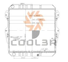 COOL3R 17011113 - RAD. TOYOTA 4RUNNER II 3.0TD (91-95) METALICO