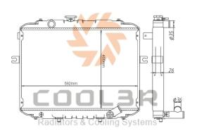 COOL3R 16PA0566 - RAD. MERCEDES 190 (W201) 2.5D (85-93) AUT.