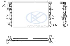 KOYO PL453747 - RAD. VAG / PORSCHE  4WD TOUAREQ/CAYENNE 3.0 TDI AUT. 01/10-