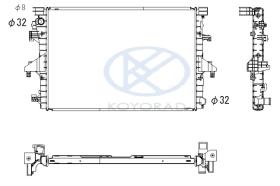 KOYO PL453747 - RAD. GRUPO VAG. A1 / Ibiza / Polo 1.4i* / 2.0 TDi* M/A 05/09