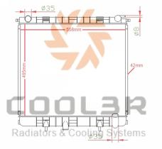 COOL3R 1447018 - RAD. LAND-ROVER DISCOVERY II 2.5 TD5 4X4 ( 98-04 )