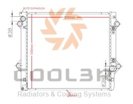 COOL3R 1412415 - RAD. TOYOTA LAND-CRUISER 3.0 TD KZJ78 (93-96) MAN.