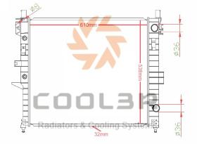 COOL3R 1440089 - RAD. MERCEDES-BENZ T1 209D / 307D / 309D / 407D
