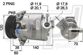 RPL APCODW5019 - COMP. DAEWOO LACETTI NUBIRA KALOS AVEO