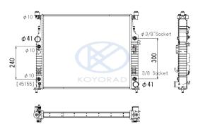 KOYO PL413086 - RAD. MERCEDES GL / ML SERIES 2.1 / 3.0 AUT 06/11-