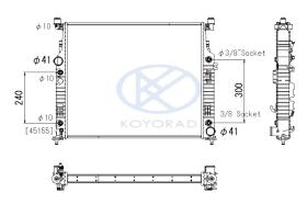 KOYO PL413086 - RAD. MERCEDES GL / ML SERIES 2.1 / 3.0 AUT 06/11-