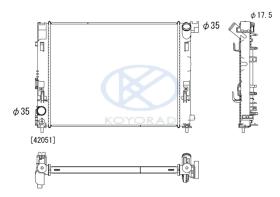 KOYO PL023656 - RAD. NISSAN NV200 1.5 Dci Man. 07/10-.