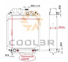 COOL3R 1483049 - RAD. GENERADOR PERKINS / ATLAS COPCO / CATERPILLAR