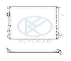KOYO CD821297M - COND. HYUNDAI i20 / Bayon (20.08-)