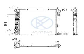 KOYO PL312948 - RAD. CHEVROLET Cruze 1.6 Petrol / 2.0 TDCi Aut. 05/09-