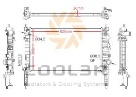 COOL3R 1432185 - RAD. OPEL MOKKA 1.4 (12-06)