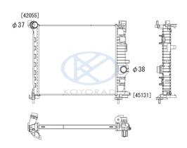 KOYO PL462795 - RAD. OPEL Meriva - B 1.4 Petrol Turbo ( +/- AC ) 03/10-