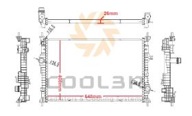 COOL3R 1455073 - RAD. GRUPO PSA / OPEL / DS. (18-).