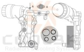 COOL3R 1050C1L85 - REFRIG. ACEITE MERCEDES W204 / W212 (07-16)