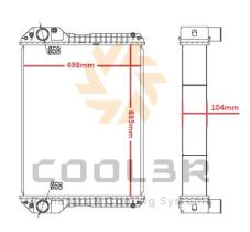 COOL3R 1483124 - RAD. NEW HOLLAND TL-series 70A/80A/90A/100A / CASE IH.(04-)