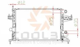 COOL3R 10555608C1 - RAD. OPEL CORSA C 1.7DTi (00-06)