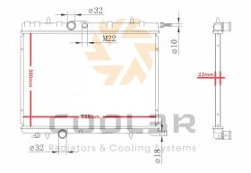 COOL3R 1455016 - RAD. AUDI A4 B6 1.8T (02-04)