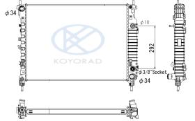 KOYO PL313204 - RAD. CREVROLET / OPEL Antara 2.0 CDTi / Captiva 2.0 VCDi Aut