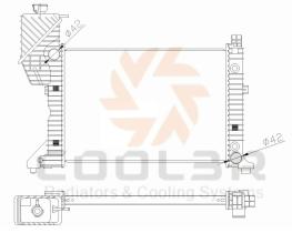 COOL3R 105062081 - RADIADOR MERCEDES R-CLASS (W251), 05-