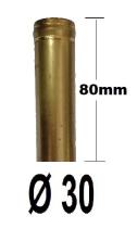 COOL3R ACC30-1 - BOCA DE LATON 30MM DIAMETRO, 150MM LARGO. ( BORDONEADO 2L ).