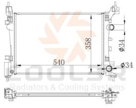 COOL3R 105558082 - RAD. OPEL CORSA D. 1.3 CDTI (06-15)